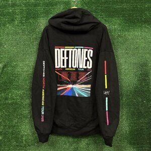 Deftones North American Tour Nu Metal Band Oversized Hoodie Size Large